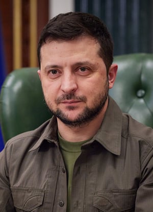 This is the Avatar Image for the [UKR] Vladimir Zelensky / Владимир Зеленский / Володимир Зеленський (v?) AI Voice and Text to Speech Generator